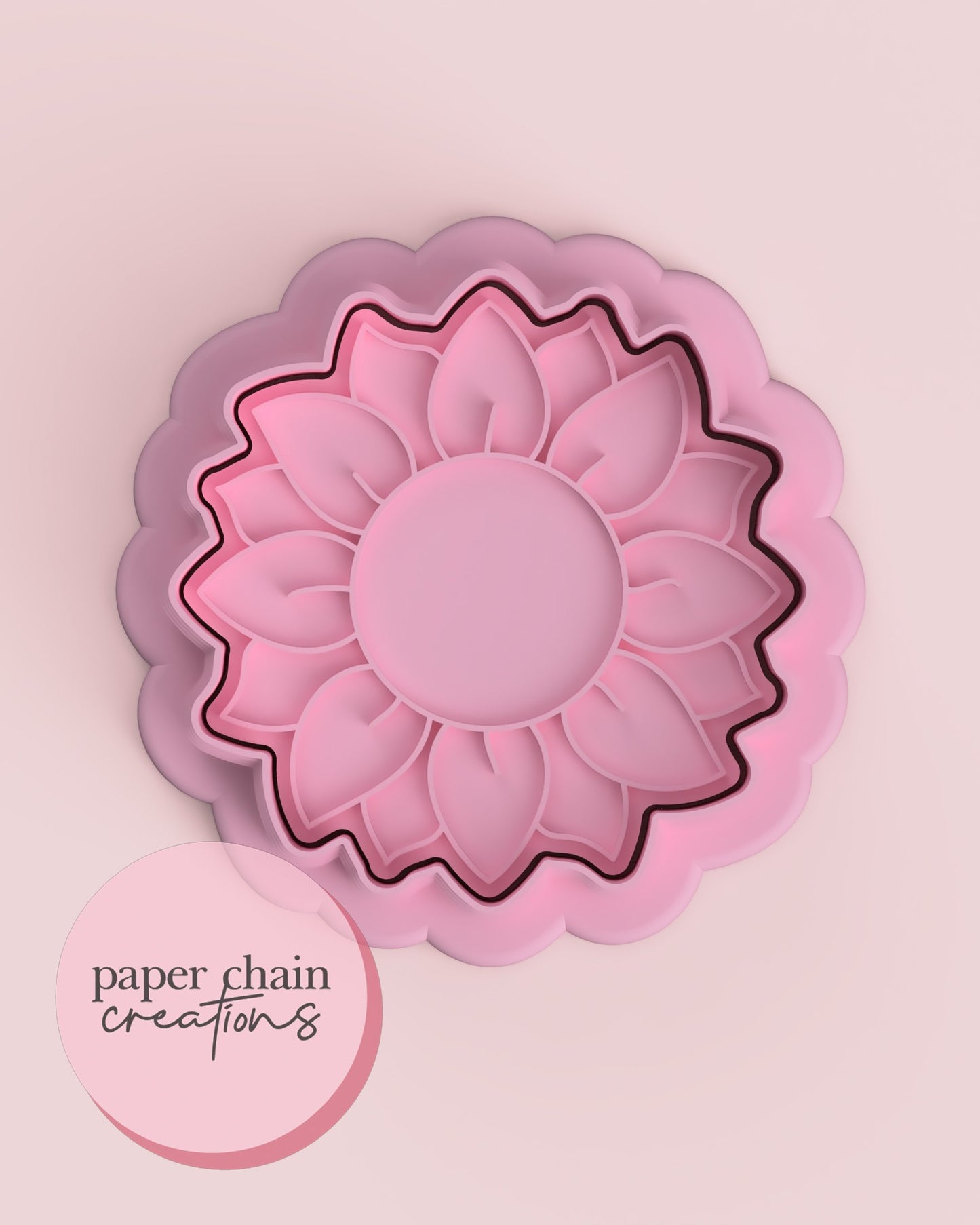 Sunflower Cookie Cutter and Fondant Embosser