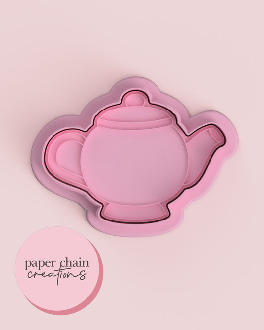 Teapot Cookie Cutter and Fondant Embosser