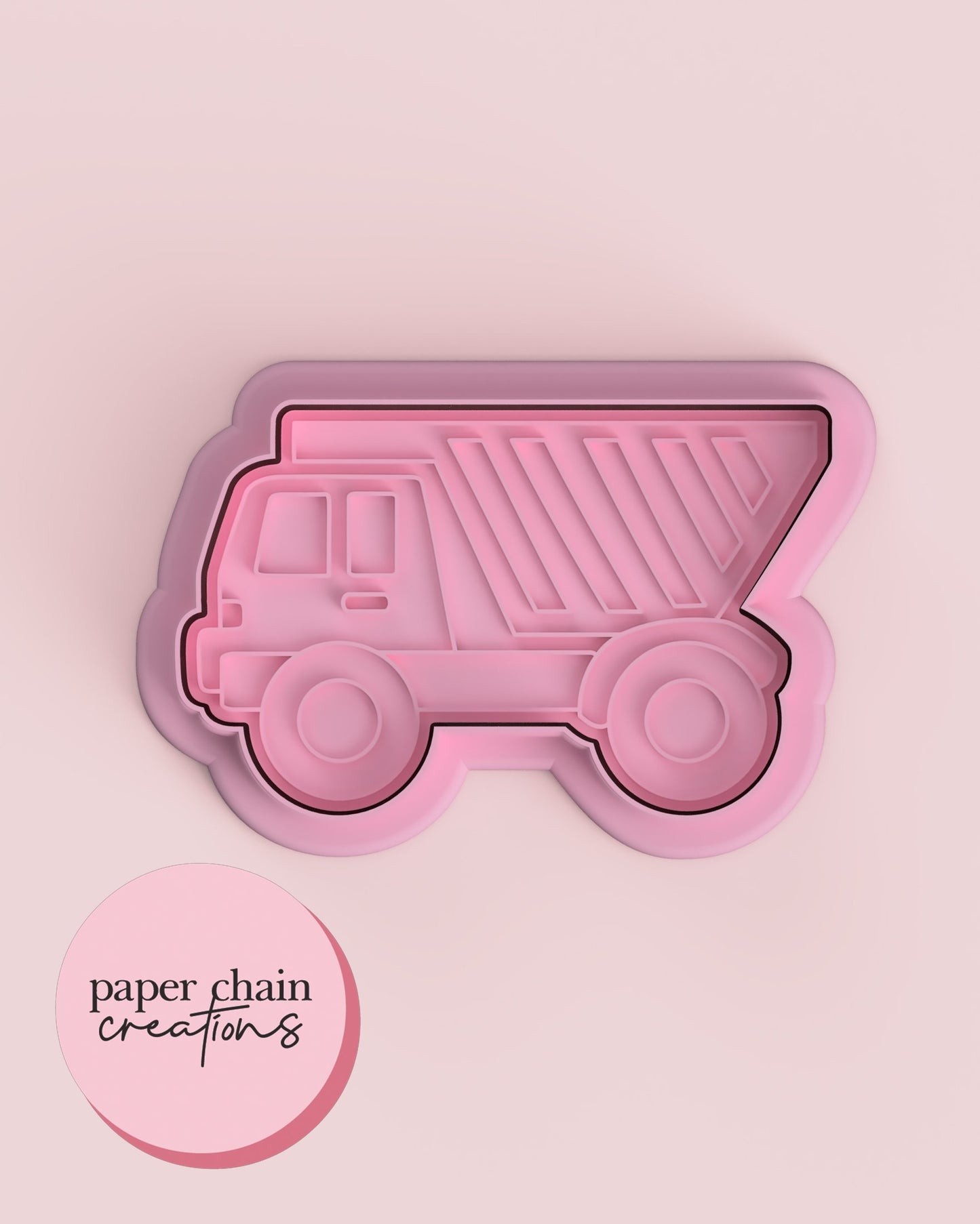 Dump Truck Cookie Cutter and Fondant Embosser