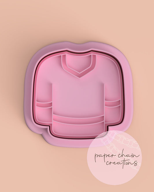 Hockey Jersey Cookie Cutter and Fondant Embosser